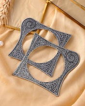 Sirius Oxidised  Squared Bangle