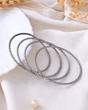 Electra Round Oxidised Bangle