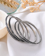 Celaeno Oxidised Bangle