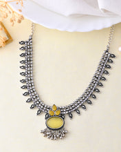 Centaurus Coin Oxidised Necklace Set