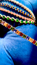 Elegant Sapphire Multicolor Squared Bracelet