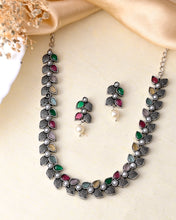 Croc's Eye Brass Necklace Set