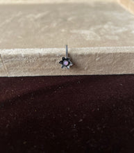 Stunning Flower Carved Press Stone Nosepin