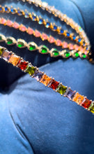 Elegant Sapphire Multicolor Squared Bracelet