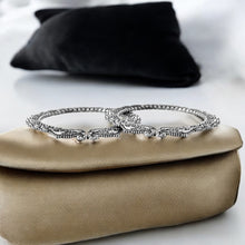 Rigel Elephant Oxidised Bangle