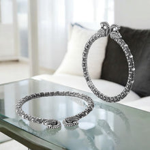 Procyon Peacock Oxidised Bangle