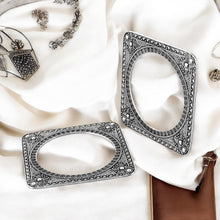 Altair Squared Oxidised Bangle