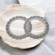 Saiph Shell Shaped Oxidised Bangle