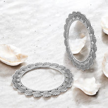 Saiph Shell Shaped Oxidised Bangle