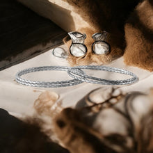 Electra Round Oxidised Bangle