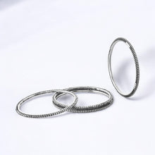 Sterope Round Oxidised Bangle