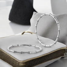 Minimalist Bamboo shaped Oxidised Bangle