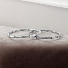 Minimalist Bamboo shaped Oxidised Bangle