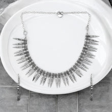 Mystic Nail Oxidised Necklace Set