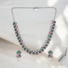 Croc's Eye Brass Necklace Set