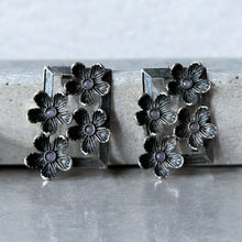 Flower Sqaure Elegant Earrings