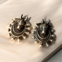 Stunning Cow Carved Earrings