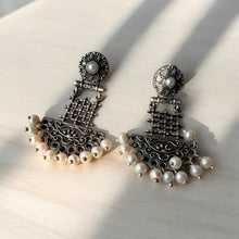 Pendulum Carved Antique Earrings