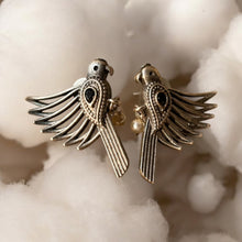Stunning Bird Earring with White Pearls