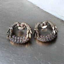 Stunning Dual Peacock Earring