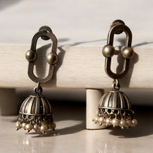 Oval Antique Earings With Jhumki