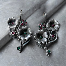 Stunning Multi Flower Loop Earrings