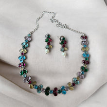 Glimmering Multi Color Necklace Set