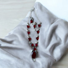 Elegant Royal Maroon Necklace Set