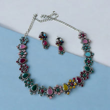 Sparkling Multicolor Necklace Set