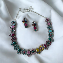 Sparkling Multicolor Necklace Set