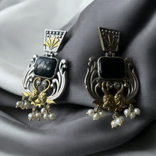 Swan Precious Dual Tone Earrings